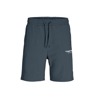 Pantaloni scurti uni cu snur de ajustare