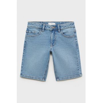 Bermude din denim cu talie medie