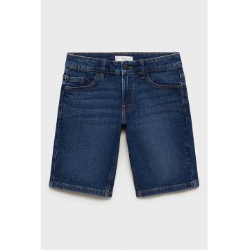 Bermude din denim cu talie medie