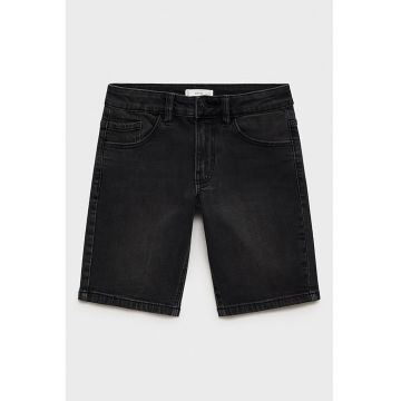 Bermude din denim cu talie medie