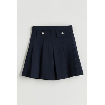 Fusta-pantalon scurta cu pliuri