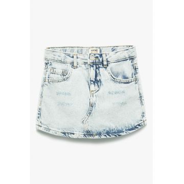 Fusta-pantaloni scurta de denim