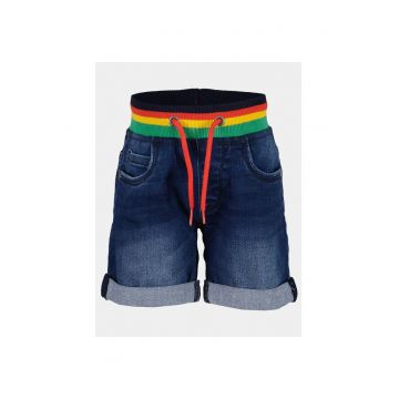 Pantaloni scurti baieti -  303576653 - Albastru inchis - Bumbac
