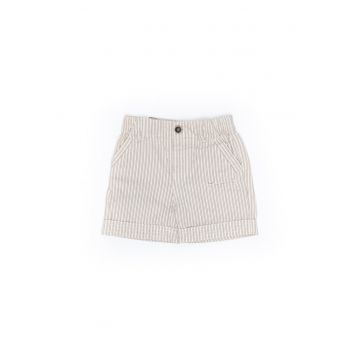 Pantaloni scurti bebelusi - cu dungi - 50132 - Crem -
