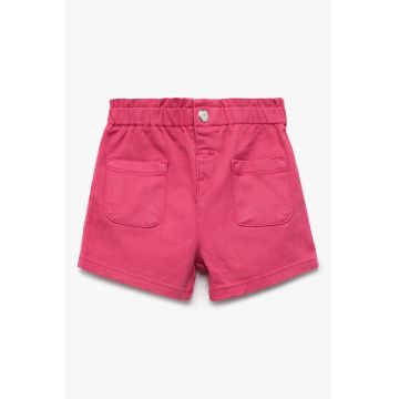 Pantaloni scurti cu buzunare aplicate