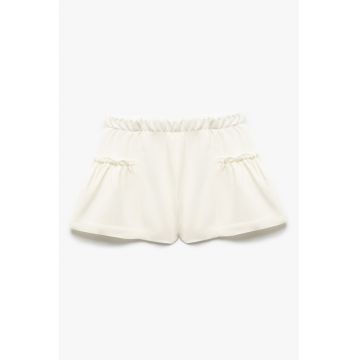Pantaloni scurti cu fronseuri
