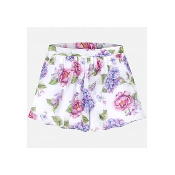 Pantaloni scurti cu imprimeu floral -