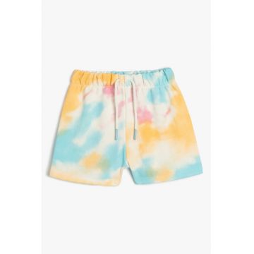 Pantaloni scurti cu imprimeu tie-dye