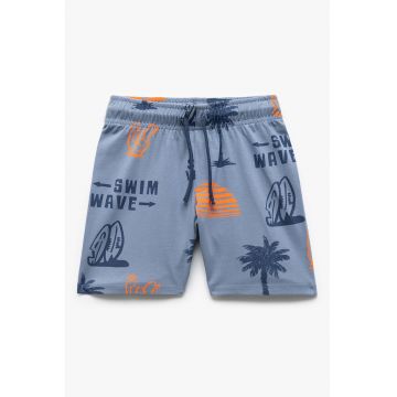 Pantaloni scurti cu imprimeu tropical
