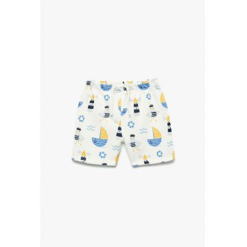 Pantaloni scurti cu model Mariner