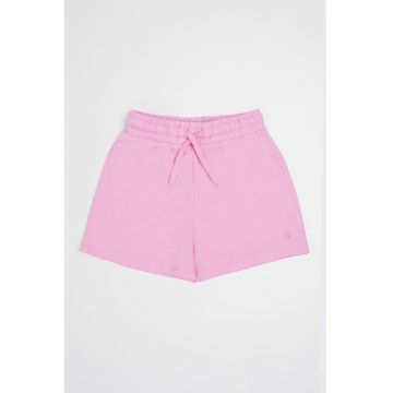 Pantaloni scurti cu snur si logo brodat