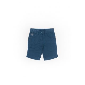 Pantaloni scurti -  cu strasuri - 41412-2 - Bleumarin