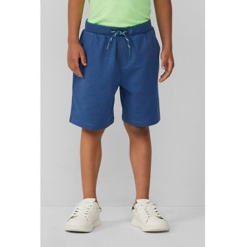 Pantaloni scurti cu talie ajustabila si model uni