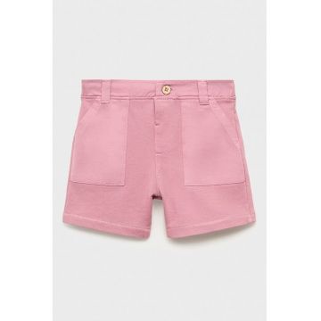 Pantaloni scurti de bumbac cu buzunare laterale