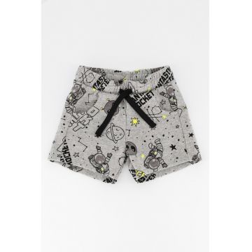 Pantaloni scurti de bumbac cu imprimeu