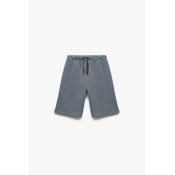 Pantaloni scurti de bumbac cu snur