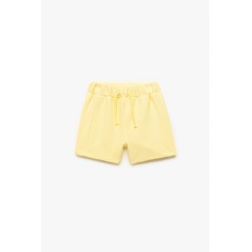 Pantaloni scurti de bumbac cu striatii