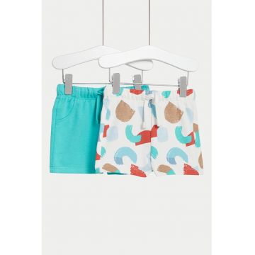 Pantaloni scurti din amestec de bumbac Abstract