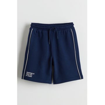 Pantaloni scurti din amestec de bumbac cu snur de ajustare
