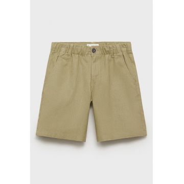 Pantaloni scurti din amestec de in