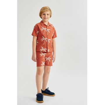 Pantaloni scurti din bumbac cu imprimeu tropical