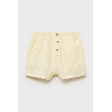 Pantaloni scurti din bumbac cu model in dungi