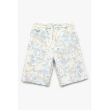 Pantaloni scurti din bumbac cu model tie-dye