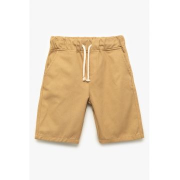 Pantaloni scurti din bumbac cu snururi de ajustare