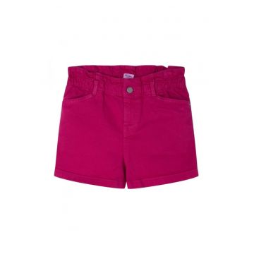 Pantaloni scurti din denim cu banda elastica in talie