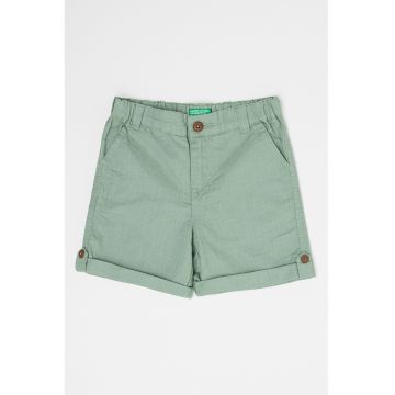 Pantaloni scurti din in si bumbac