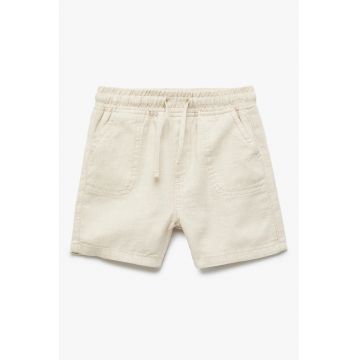 Pantaloni scurti din in si bumbac