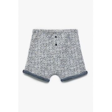 Pantaloni scurti din tuid cu model uni