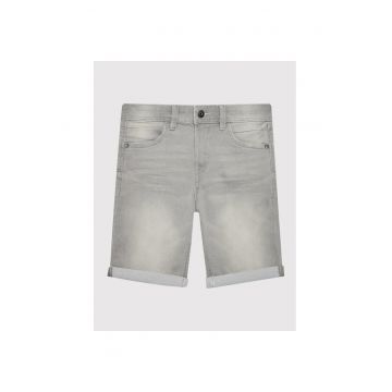 Pantaloni scurti fete -  209555295 - Bumbac/Poliester - Gri - Gri