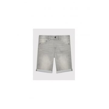 Pantaloni scurti fete -  209555295 - Bumbac/Poliester - Gri