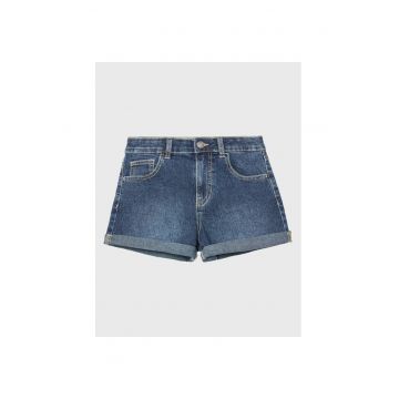 Pantaloni scurti fete -  301772866 - Bumbac - Albastru - Albastru