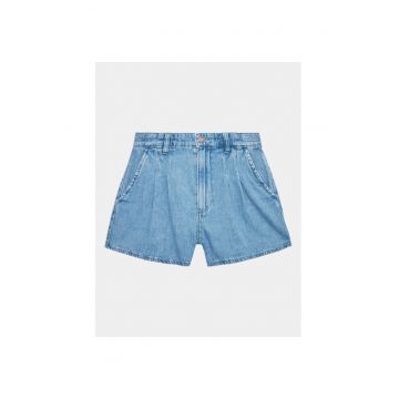 Pantaloni scurti fete -  302099030 - Bumbac - Albastru