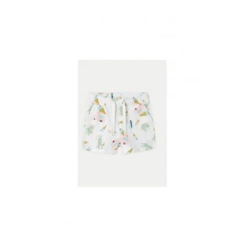 Pantaloni scurti fete -  303522988 - Bumbac - Alb