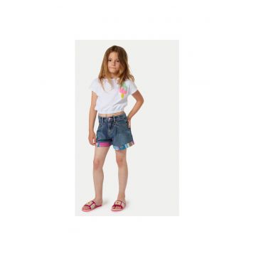 Pantaloni scurti fete -  303639594 - Bumbac - Albastru