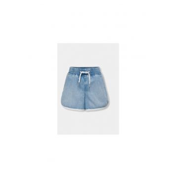 Pantaloni scurti fete -  303782504 - Bumbac/Tencel - Albastru