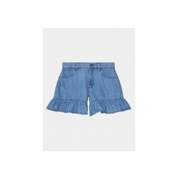 Pantaloni scurti fete -  303816995 - Bumbac - Albastru - Albastru