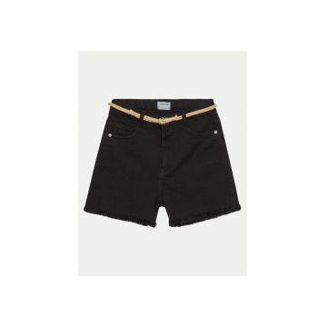 Pantaloni scurti fete -  304139628 - Bumbac - 186 CM - Negru