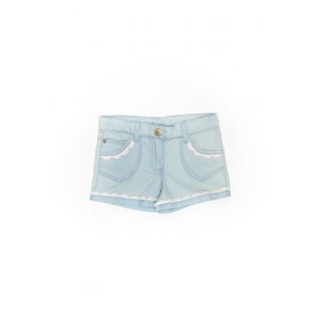 Pantaloni scurti fetite -  53442 - Albastru -