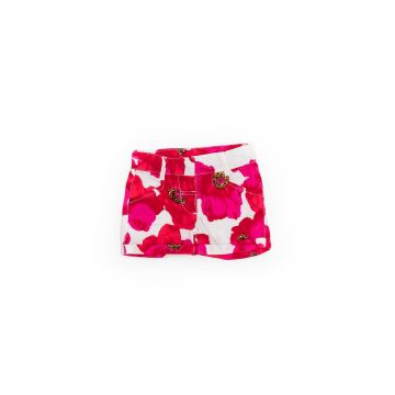 Pantaloni scurti inflorati -  fetite - 33242 - 62 cm - Alb