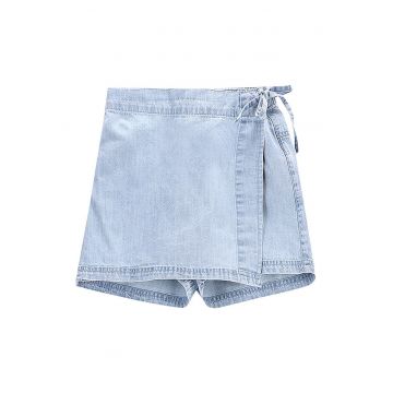 Pantaloni scurti pentru fete -  bumbac - albastru