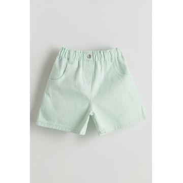 Pantaloni scurti uni cu talie elastica