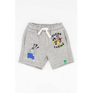 Pantaloni sport scurti de bumbac cu imprimeu grafic