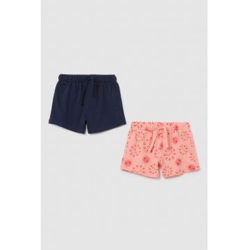 Set de pantaloni scurti cu snur de ajustare in talie - 2 perechi