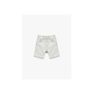 Blugi regular fit cu talie medie