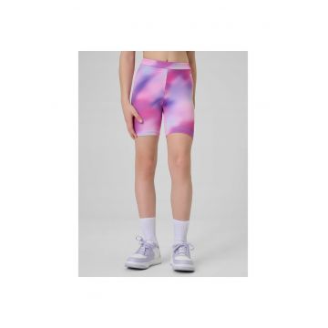 Colanti scurti ciclism fete -  talie inalta - croiala slim - multicolor