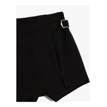 Fusta-pantalon cu talie medie